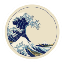 Kanagawa Nami OKINAMI icon symbol