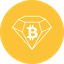 Bitcoin Diamond BCD icon symbol