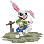 Scary Bunny SB icon symbol