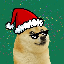 Christmas DOGE Symbol Icon