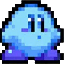 Blue Kirby KIRBY icon symbol