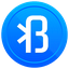 BlueCoin BLU icon symbol