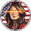 Melania Trump MELANIA icon symbol