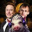 Elon Vitalik Pigs Symbol Icon