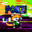 Ponzi PONZI icon symbol