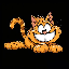 Garfield Cat GARFIELD icon symbol