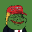 Trump Pepe PEPEMAGA icon symbol
