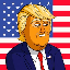 Donald Trump TRUMP icon symbol