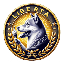 The Libertarian Dog LIBERTA icon symbol