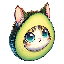 Flying Avocado Cat FAC icon symbol