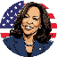 Kamala Harris (kamalaharristoken.io) HARRIS icon symbol