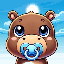 Baby Moo Deng BABYDENG icon symbol