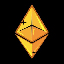 THE TICKER IS ETH icon symbol