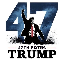 47TH POTUS TRUMP 47TRUMP icon symbol