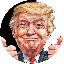 Old Trump TRUMP icon symbol