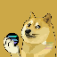 Dogecoin on SOL DOGE icon symbol