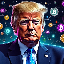 Crypto President Trump TRUMP icon symbol