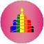 Biểu tượng logo của happy birthday coin