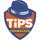 FedoraCoin TIPS icon symbol